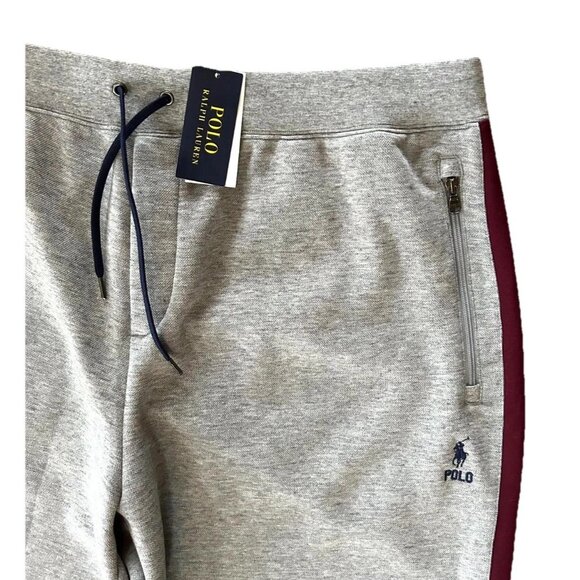 Polo Ralph Lauren Double Knit Track Pants Men’s 2XLT Gray Side Stripe Joggers - Picture 7 of 13